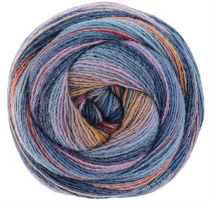 Gomitolo arte 60% uld/40% polyacryl - i rødlige og blå nuancer