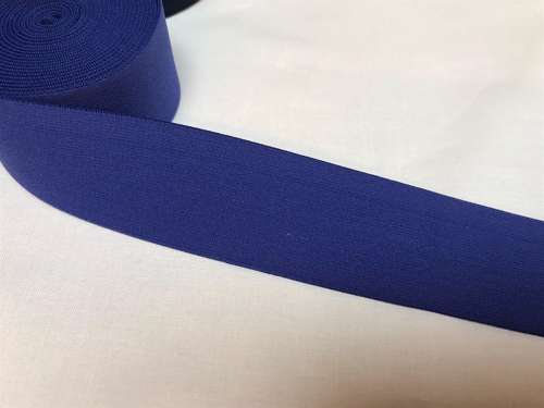 Blød elastik - velegnet til undertøj, 4 cm - ensfarvet, kobolt