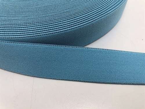 Blød elastik - velegnet til undertøj, 2,5 cm - ensfarvet, lyseblå