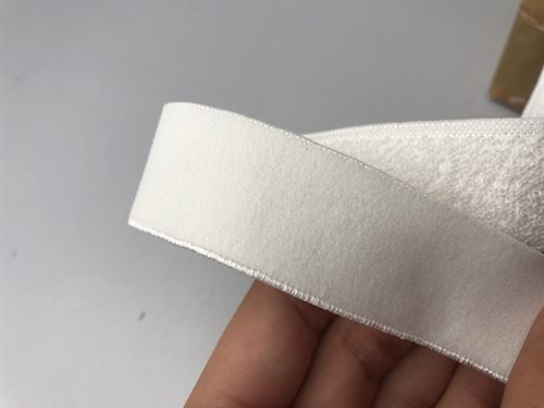 Luksus elastik - hvid, 25 mm