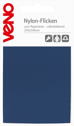 Selvklæbende lap - blå, 25 x 5,8 cm