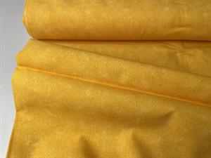 Fastvævet bomuld - batik look i varm gul