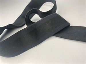 Luksus elastik - sort og marine, 35 mm