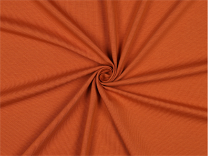 Bomuldsjersey - amber, økologisk