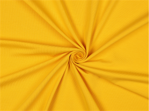 Bomuldsjersey - gul, økologisk