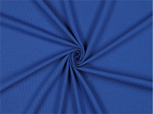 Bomuldsjersey - dusty cobalt, økologisk