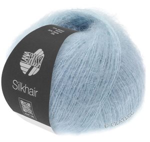 Silkhair super kidmohair og silke - støvet blå