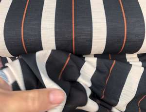Polyester jersey - i rigtig flotte striber