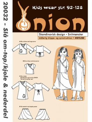 ONION børn - Slå om-top/-kjole & nederdel