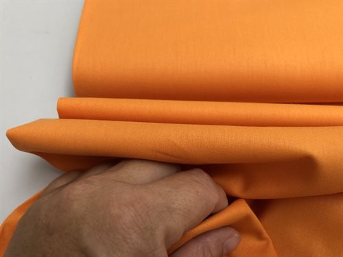 Poplinagtig bomuldslærred - orange