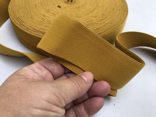 Blød elastik - velegnet til undertøj 4 cm, okker