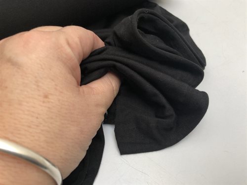 Bambus jersey - sort og i vildt lækker kvalitet