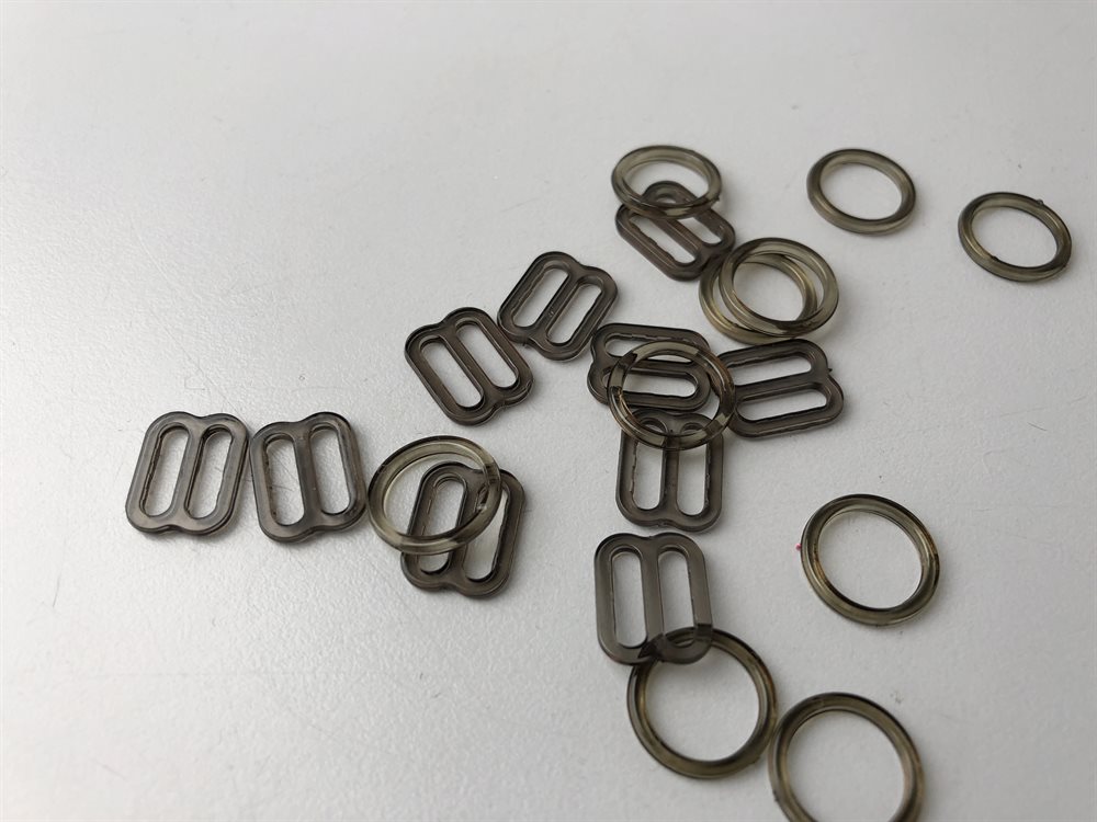 kobling Arkæologiske Mysterium BH tilbehør - i blid grå, ca 10 mm