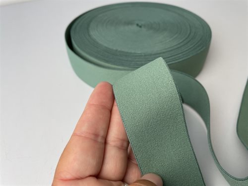 Blød elastik - velegnet til undertøj 4 cm, mørk old green