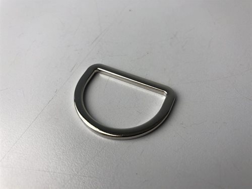 D-ring "sølv"  30 mm