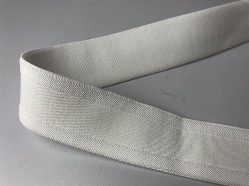 Blød elastik - pæn hvid, 30 mm