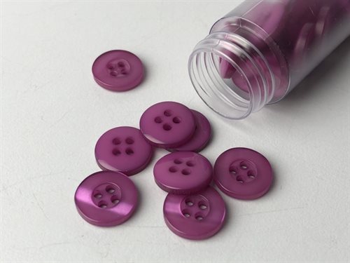 Knap - blid magenta, 11 mm