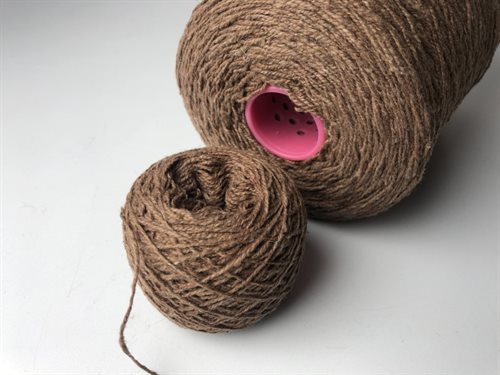 100% cashmere - pæn mørk sand, 50 gram