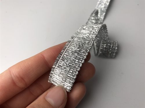 Fast bånd - sølv, 18 mm