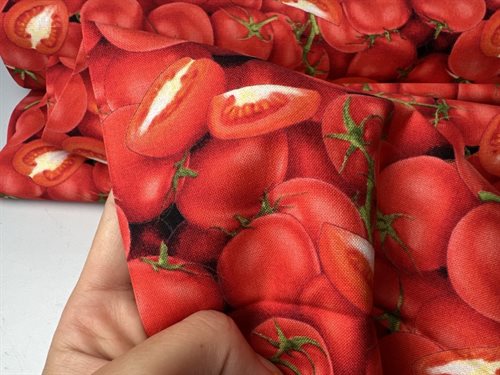 Patchwork stof - Elizabeth\'s studio, food festival tomatoes