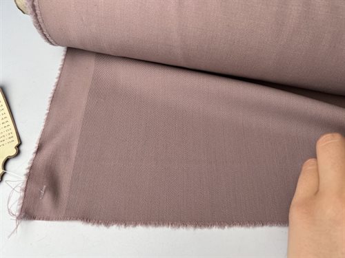 Beklædningsuld med stræk - lys mauve