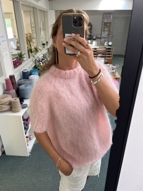 Bella by permin kid mohair - sart lyserød