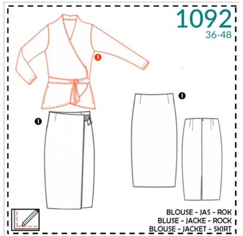 It\'s a fits - 1092  Jakke / bluse / nederdel