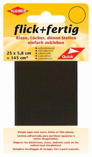 Selvklæbende lap - mørkebrun, 25 x 5.8 cm