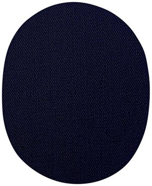 Denimlap til påstrygning - marineblå, oval 12 x 9,5 cm, 2 stk.