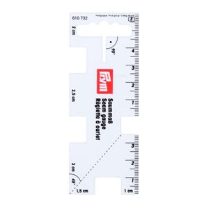 Sømometer - transparent 10,5 x 4 cm