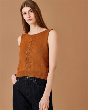 Elise by Permin - top/vest med hulmønster