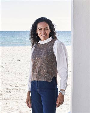 Kamma by Permin - vest med slids 