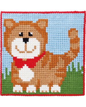 Broderi kit - fin kat