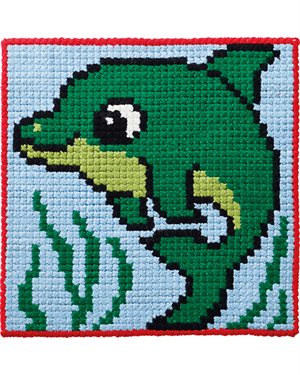 Broderi kit - sød delfin
