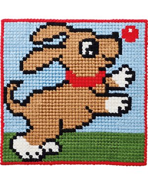 Broderi kit - sød hund