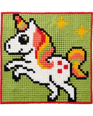 Broderi kit - flot enhjørning