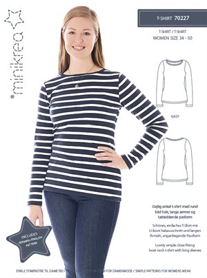 Minikrea - t-shirt, voksen dame