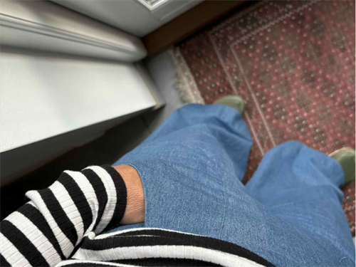 Fastvævet denim - blå med stræk