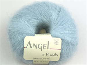 Angel by Permin silke mohair - himmelblå