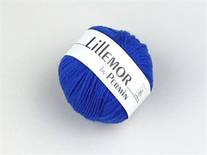 Lillemor by Permin 100% økologisk merinould - electric blue