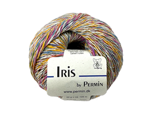 Iris by Permin - viscose/bomuld og hør i orange/pink