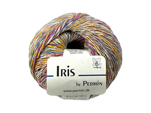 Iris by Permin - viscose/bomuld og hør i orange/pink