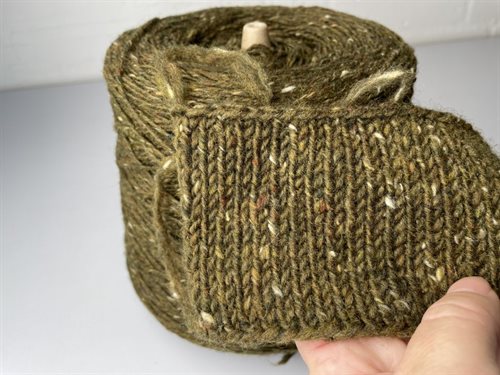Kilcarra Tweed, Donegal - mørk olivengrøn, KILCAR 4893