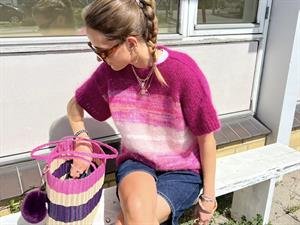 Bella color by Permin kid mohair - lækker neonpink med farvespil