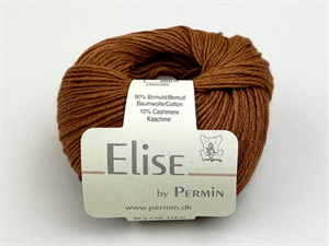 Elise by Permin bomuld / cashmere - blødt og lækkert i ravglød