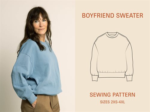 Wardrobe By Me snitmønster - Boyfriend Sweater