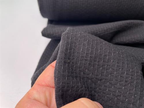 Speciel jersey - let crepet i sort, økologisk