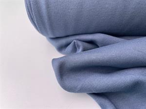 Bomuldsinterlock - dark dove blue