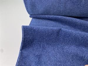 Fløjl / denim - smuk blød kvalitet, mørkeblå og med stræk