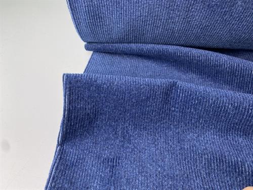 Fløjl / denim - smuk blød kvalitet, mørkeblå og med stræk